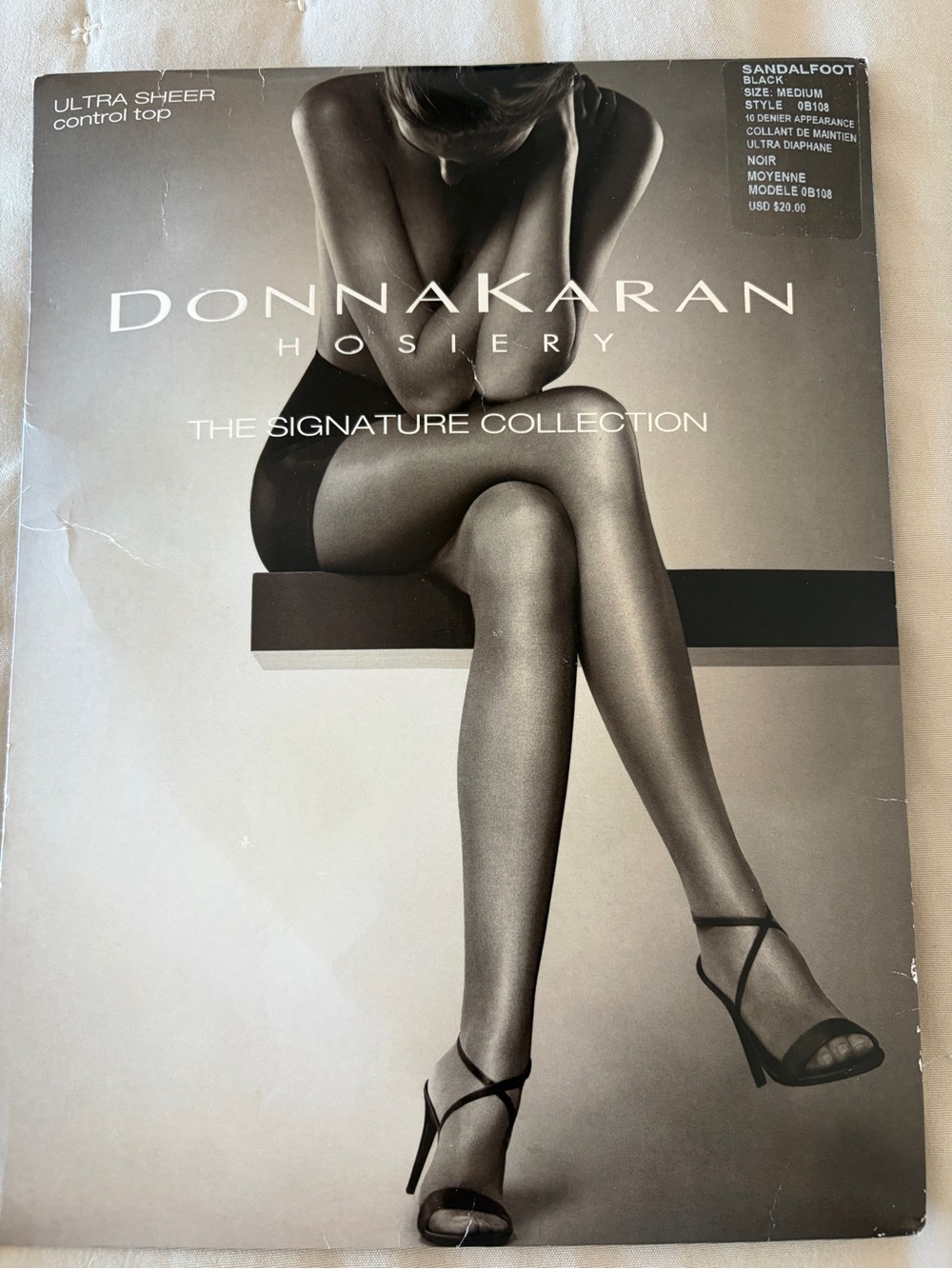 Donna Karan Sheer Hosiery Sandalfoot - Black